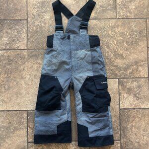 Obermeyer Snow Bibs Kids Size 3 Gray/Black